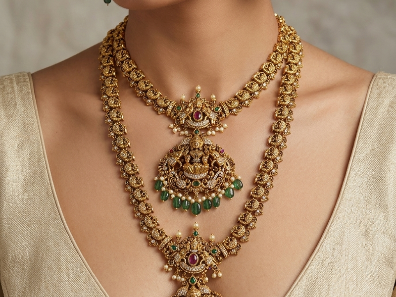 Bridal Temple Jewellery Set