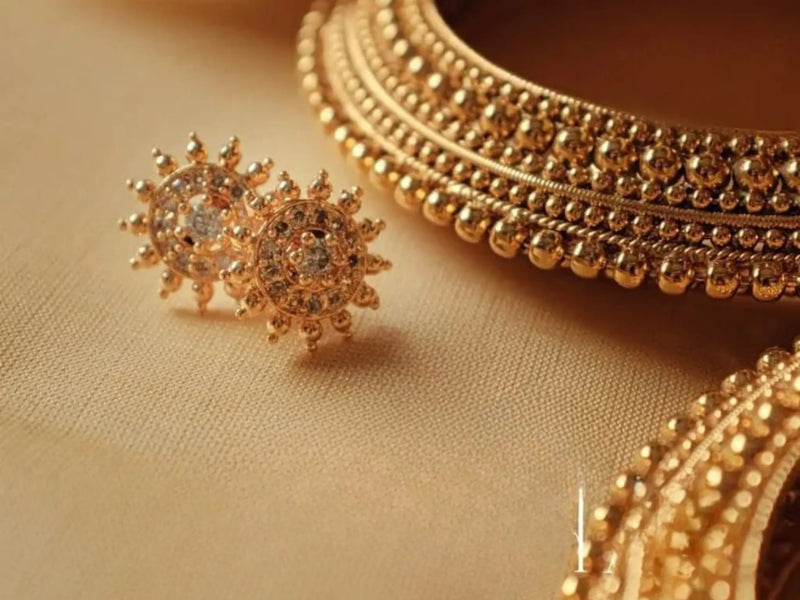 Antique Floral Gold Necklace