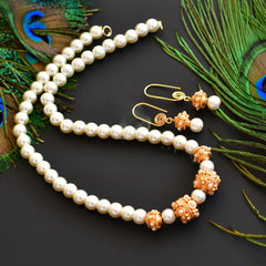 Classic Pearl Bead Necklace Set