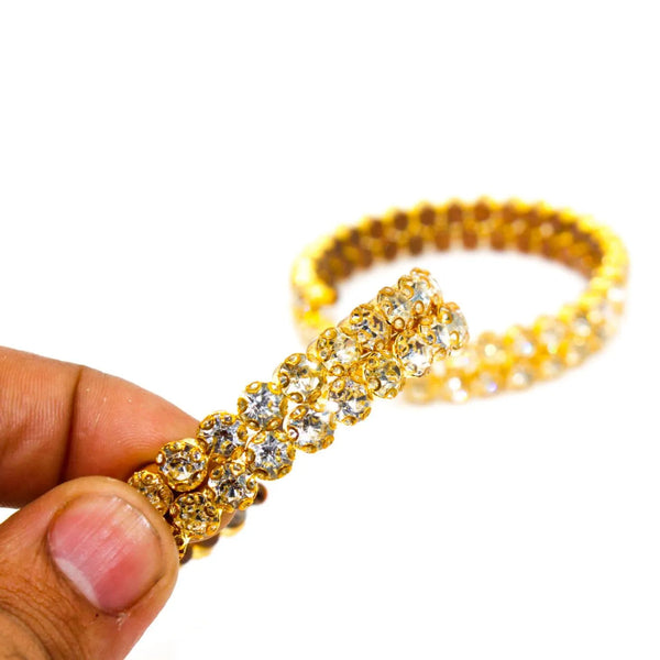 Crystal Stone Adjustable Ring