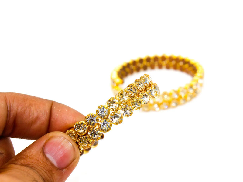 Crystal Stone Adjustable Ring