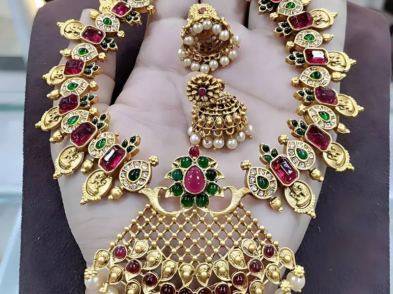 Heavy Bridal Kundan Jewellery Set