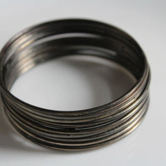 Matte Finish Metal Bangles