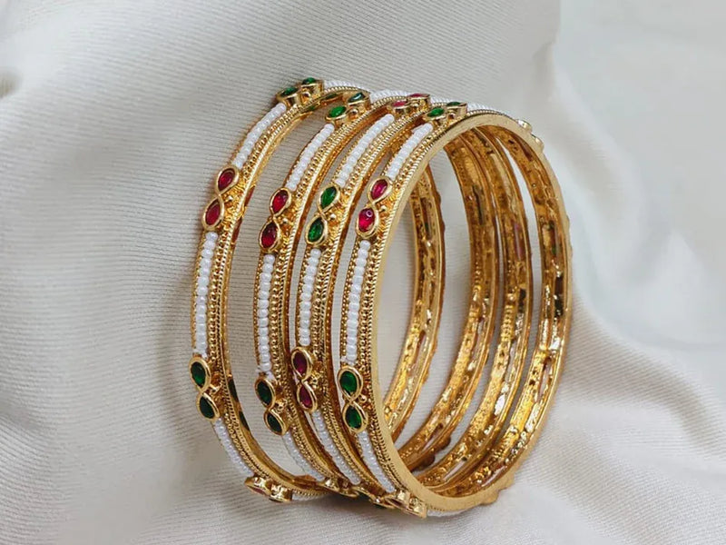Multi Layer Gold Bangles