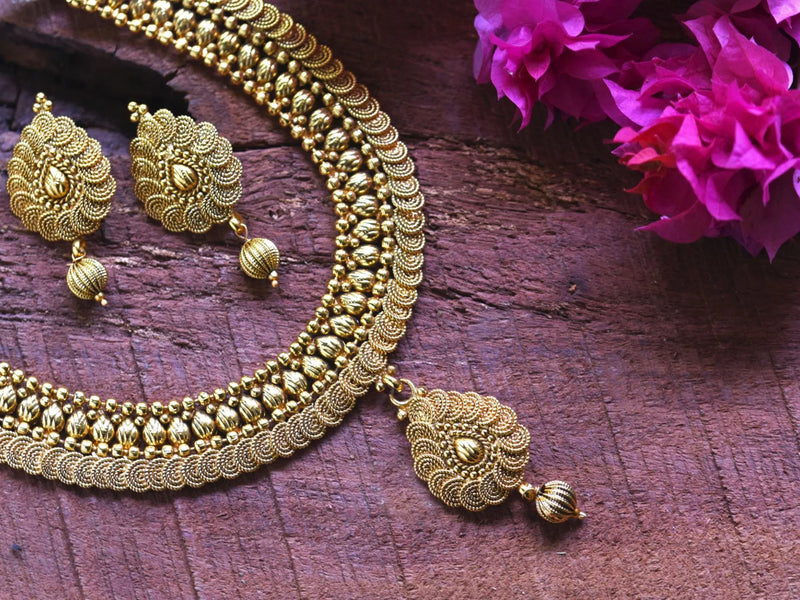 Temple Necklace Set