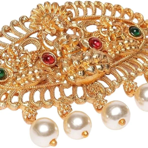Traditional Gold Plated Hair Barrette