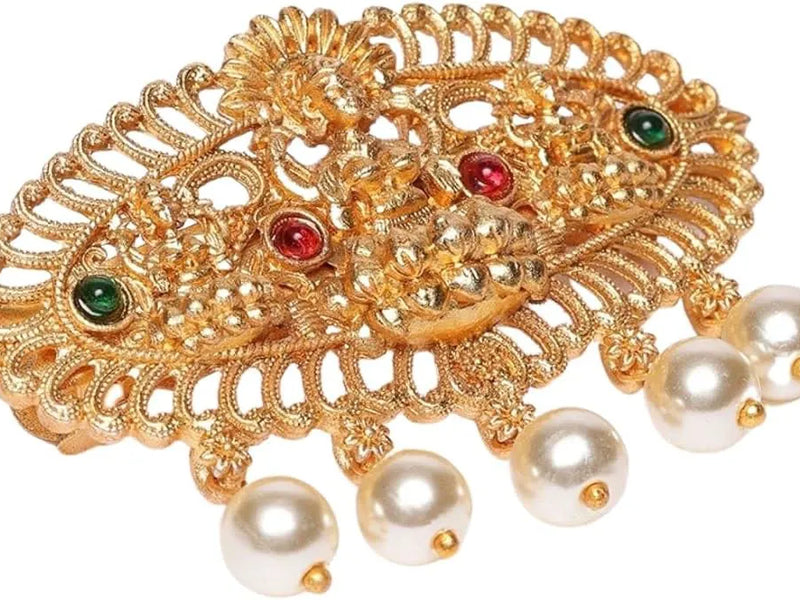 Traditional Gold Plated Hair Barrette