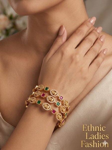 Color Beaded Bangles