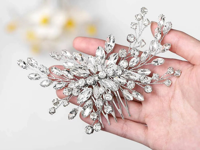 White Floral Bridal Hair Clip